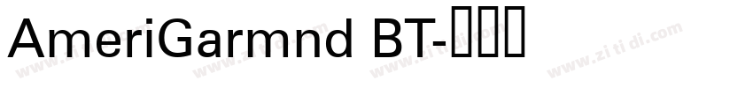 AmeriGarmnd BT字体转换